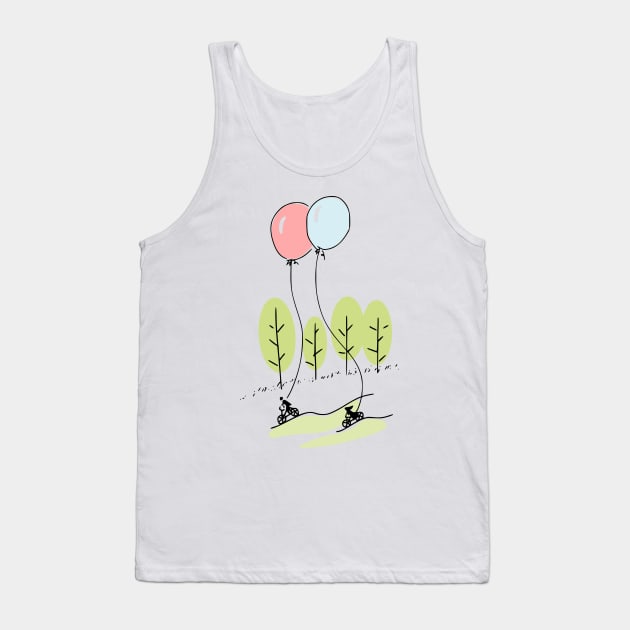 Bicycle Ride Tank Top by valsymot